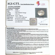 2.50 Ratti Natural yellow sapphire with Govt Lab Certificate-(4100)